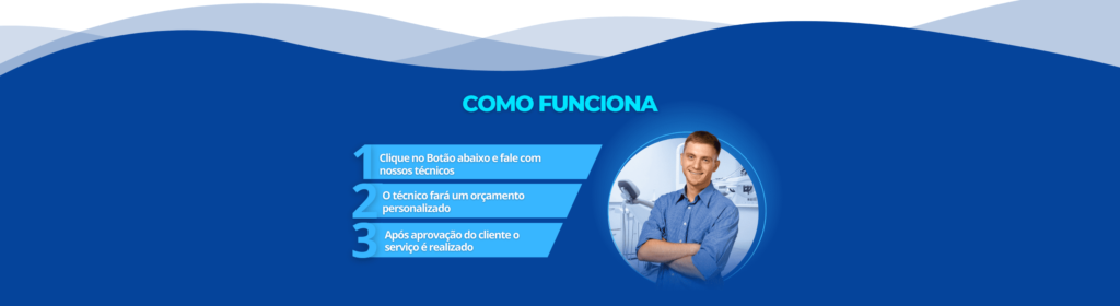 Como Funciona – 3 passos para solicitar manutenção
