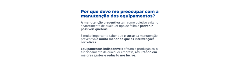 Por que fazer manutenção preventiva?